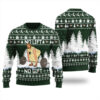 No Lift No Gift Ugly Christmas Sweater Forest Green