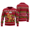 Oh Snap Gingerbread Ugly Sweater Cardinal Red