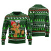 Oh Snap Gingerbread Ugly Sweater Forest Green