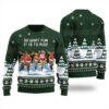 Oh What Fun It Is To Ride Ugly Christmas Sweater Forest Green