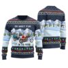 Oh What Fun It Is To Ride Ugly Christmas Sweater Navy