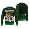One Night Only Santa Funny Ugly Christmas Sweater Forest Green