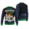 One Night Only Santa Ugly Christmas Sweater Navy