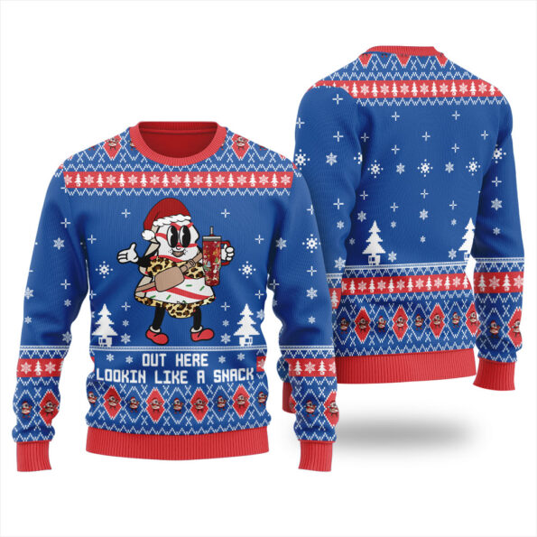 Out Here Lookin Like A Snack Cookies Ugly Sweater Royal