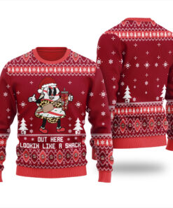 Out Here Lookin Like A Snack Ugly Sweater Cardinal Red
