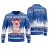 Pig Lovers Ugly Christmas Sweater Royal