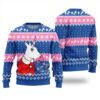 Pinky Unicorn Ugly Christmas Sweater Royal