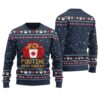 Poutine Is My Routine Canada Food Ugly Christmas Sweater Navy