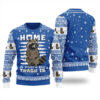 Raccoon Home Is Where The Trash Is Christmas Sweater Royal