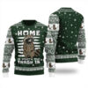 Raccoon Ugly Christmas Sweater Forest Green