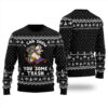 Racoon Opossum Possum Christmas Sweater Black