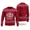 Real Thick And Sprucy Christmas Sweater Cardinal Red