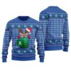 Reindeer Freak In The Sheets Christmas Sweater Royal