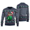 Reindeer Freak In The Sheets Ugly Christmas Sweater Navy