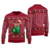 Reindeer Freak In The Sheets Ugly Sweater Cardinal Red