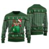 Reindeer Freak In The Sheets Ugly Sweater Forest Green