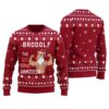 Reindeer The Swoleman Christmas Sweater Cardinal Red