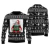 Santa Arrested Ugly Christmas Sweater Black