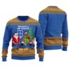 Santa Barry Wood Funny Ugly Christmas Sweater Royal