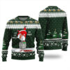 Santa Ho Ho Hold My Beer Christmas Sweater Forest Green