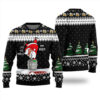 Santa Ho Ho Hold My Beer Ugly Sweater Black