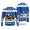 Santa Jesus Funny Ugly Christmas Sweater Royal
