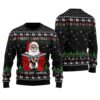 Santa Merry Christmas Ugly Christmas Sweater Black
