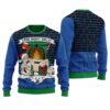 Santa One Night Only Funny Ugly Christmas Sweater Royal