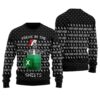 Santa Skeleton Freak In The Sheets Christmas Sweater Black