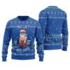 Santa Swoleman Ugly Christmas Sweater Royal