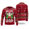 Santa Swoleman Ugly Sweater Cardinal Red