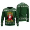 Santa Yoga Ugly Sweater Forest Green