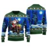 Season's Greetings Ugly Christmas Sweater Forest Green