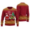 Sexy Santa Barry Wood Ugly Christmas Sweater Cardinal Red