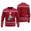 Sexy Santa Ugly Christmas Sweater Cardinal Red