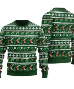 Sheet Ugly Christmas Sweater Forest Green