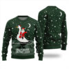 Silly Goose On The Loose Ugly Christmas Sweater Forest Green