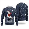Silly Goose On The Loose Ugly Christmas Sweater Navy