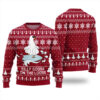 Silly Goose On the Loose Funny Ugly Christmas Sweater Cardinal Red