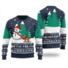 Snowman Funny Ugly Christmas Sweater Navy