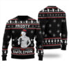 Snowman Swoleman Christmas Sweater Black