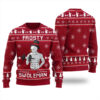 Snowman Swoleman Ugly Christmas Sweater Cardinal Red
