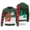 Surprising Frosty Barry Wood Ugly Sweater Forest Green