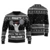 Swoleman Frosty Ugly Christmas Sweater Black