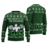Swoleman Frosty Ugly Christmas Sweater Forest Green