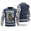 Tacky Raccoon Ugly Christmas Sweater Navy