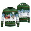 Tacky Reindeer Santa Ugly Sweater Forest Green