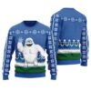 Tacky Yeti Abominable Snowman Ugly Christmas Sweater Royal