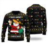 Taco Bout Christmas Santa Ugly Christmas Sweater Black