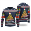 Taco Tree Ugly Christmas Sweater Navy